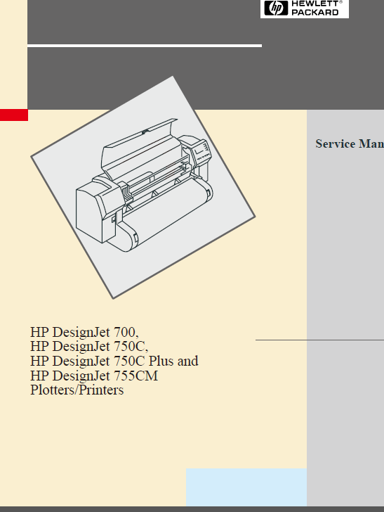 HP Designjet 700 750c 750cplus 755cm Service Manual-1